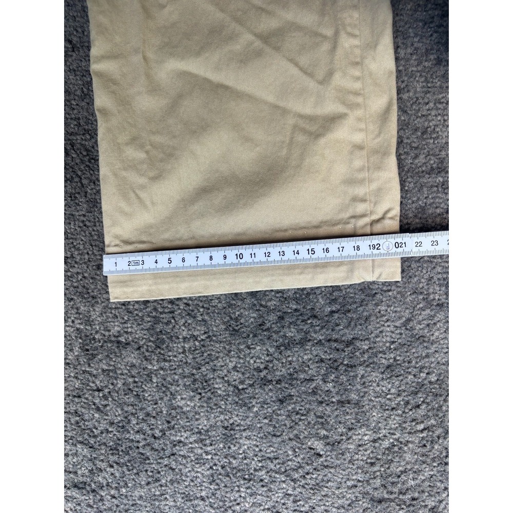 Dickies Chino Pants Crafted For Women's Khaki Relaxed Fit Zip Fly Slash Pockets - Picture 3 of 10